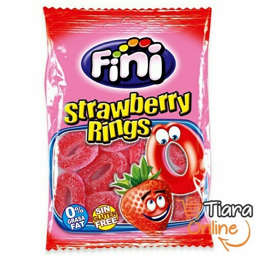 [1443721] FINI - STRAWBERRY RINGS : 100 GR 