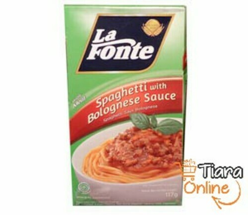 [1183394] LA FONTE - SPAGHETTI SAUS BOLOGNESE : 117 GR 