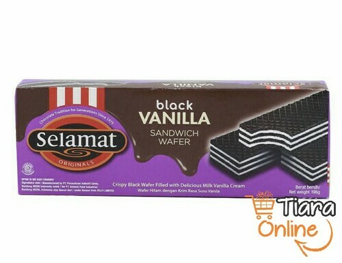 [1424750] SELAMAT - WAFER BLACK VANILLA : 198 GR 