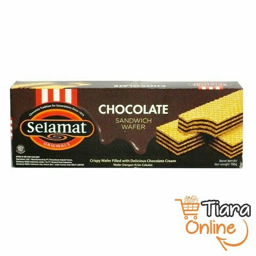 [1423937] SELAMAT - WAFER CHOCO CREAM : 198 GR 