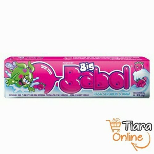 [1453167] BIG BABOL - GUM STICK STRAWBERI : 20 GR 