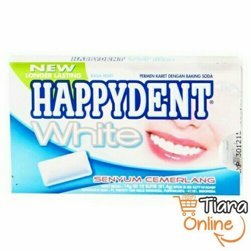 [1453763] HAPPYDENT - WHITE MINT : 14 GR 