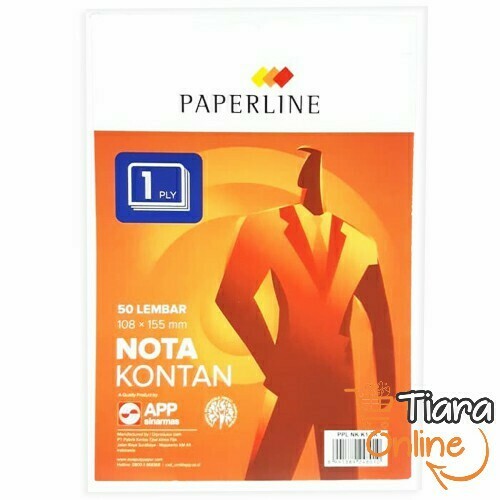 [0803153] NOTA KONTAN PAPERLINE HVS 1 PLY KECIL : 50 LBR