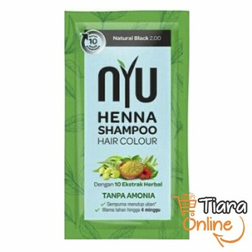 [0274417] NYU HENNA SHAMPOO NAT BLACK : 20 ML