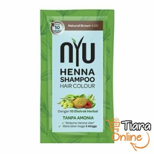 [0274418] NYU HENNA SHAMPOO NAT BROWN : 20 ML