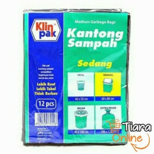 [0033477] KLIN PAK - KANTONG SAMPAH : SEDANG 12'S