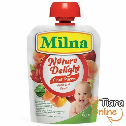 [1223469] MILNA - NATURAL DELIGHT APPLE & PEACH : 80 GR 