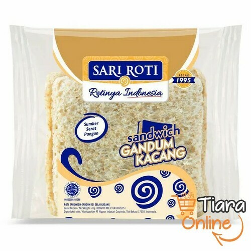 [1488940] SARI ROTI - SANDWICH GANDUM KACANG : 46 GR 