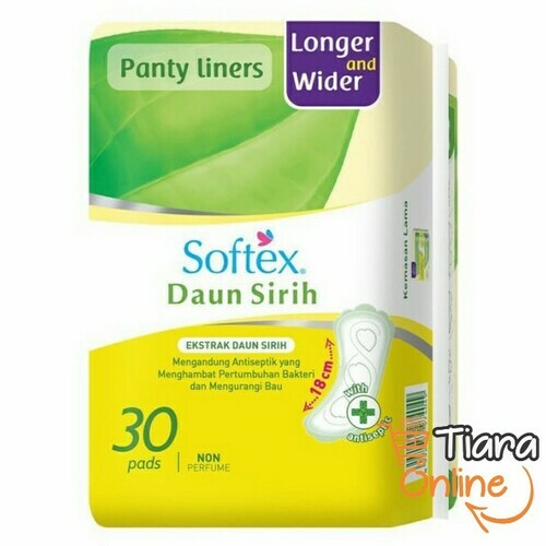 [0233582] SOFTEX PANTY LINER DAUN SIRIH LONG WIDER : 30'S