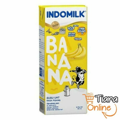 [1302134] INDOMILK - UHT BANANA BLAST : 190 ML 