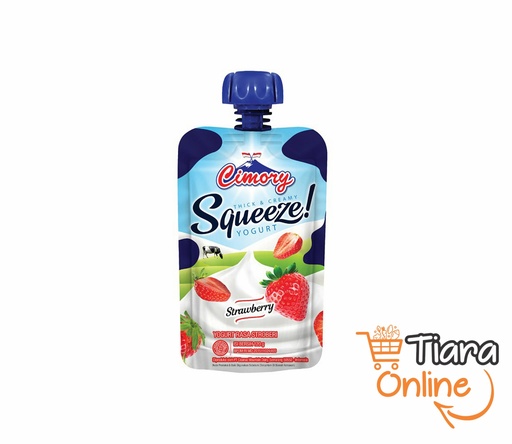 [1814348] CIMORY - YOGURT SQUEEZE STRAWBERRY : 120 ML 