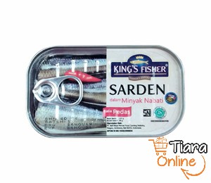 [1093518] KING'S FISHER - SARDINES VEGETABLE OIL HOT : 125 GR 