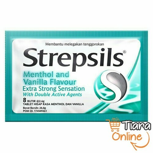 [1454757] STREPSILS - MENTHOL & VANILLA : 8X2.6GR 