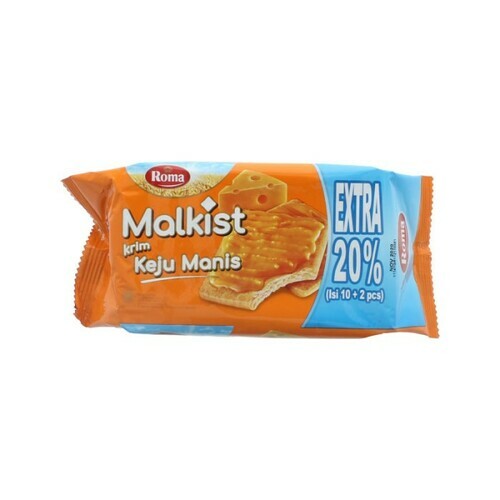 [1426050] ROMA - MALKIST KRIM KEJU MANIS : 120 GR 