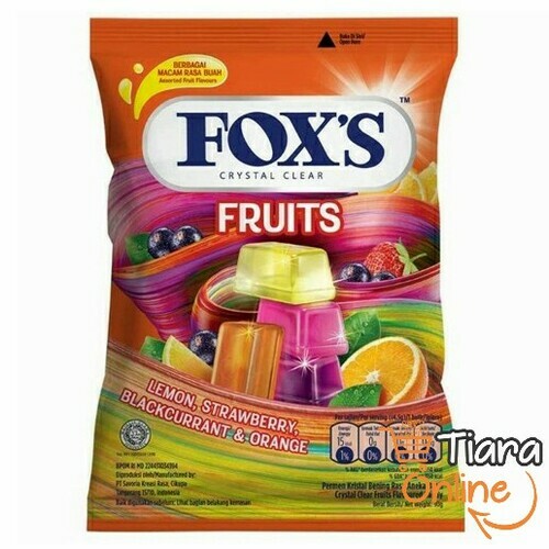 [1454058] FOXS CRYSTAL CLEAR FRUITS : 125 GR 