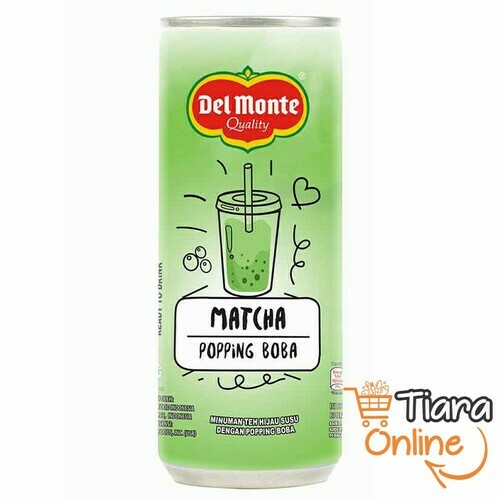 [1316466] DEL MONTE - MATCHA POPPING BOBA : 240 ML 