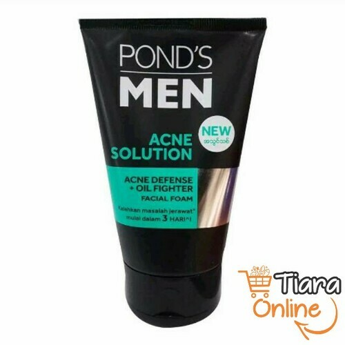 [0203501] PONDS MEN FACIAL FOAM ACNE SOLUTION : 100 ML 