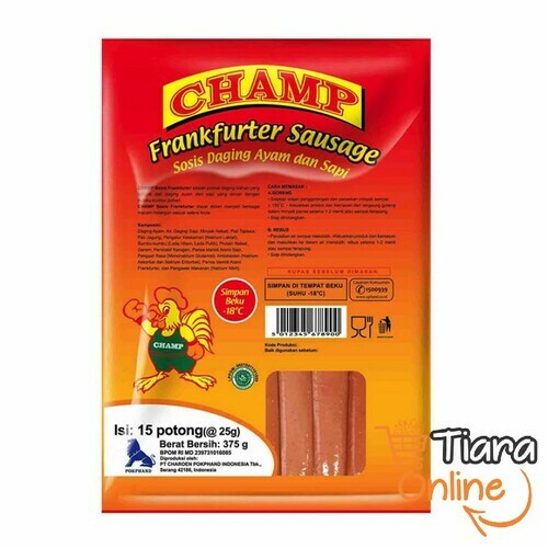 [1874038] CHAMP - FRANKFURTER SAUSAGE : 375 GR