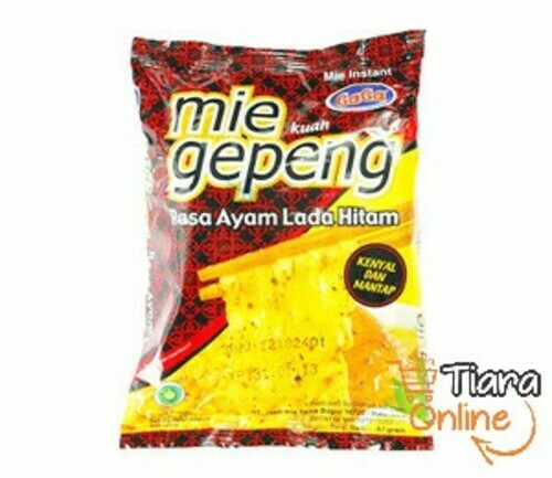 [1183809] GAGA - MIE GEPENG GORENG AYAM LADA HITAM : 75 GR