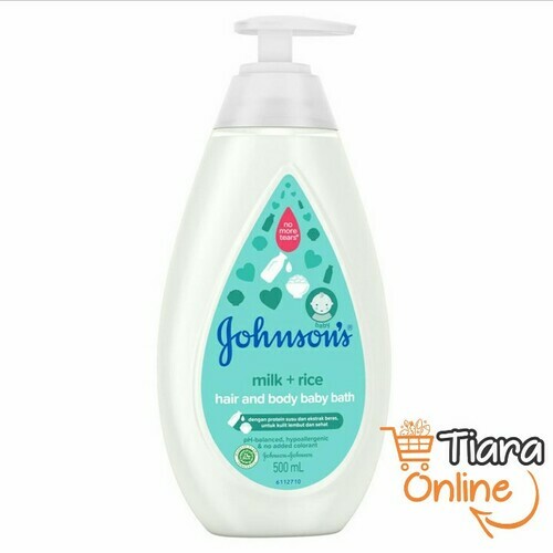 [0383309] JOHNSON'S - JOHNSONS MILK + RICE HAIR & BODY BABY BATH : 500 ML