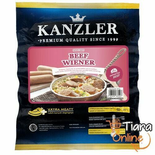 [1873963] KANZLER - BEEF WIENER : 360 GR