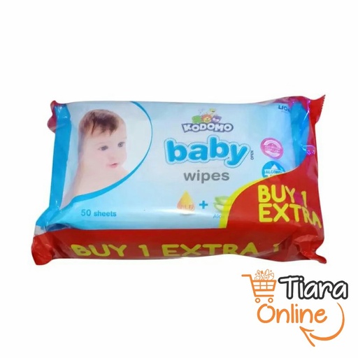 [0364381] KODOMO - BABY WIPES CLASSIC BLUE : 2X50'S