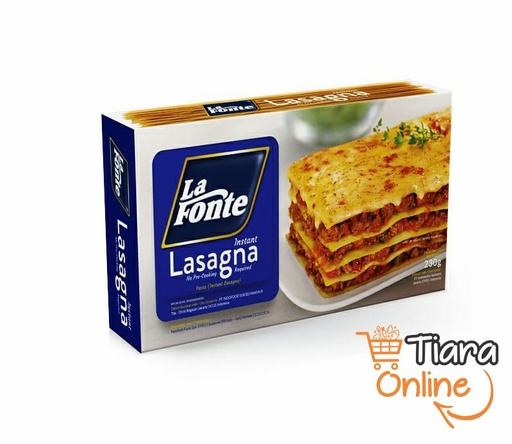 [1184323] LA FONTE - INSTANT LASAGNA : 230 GR