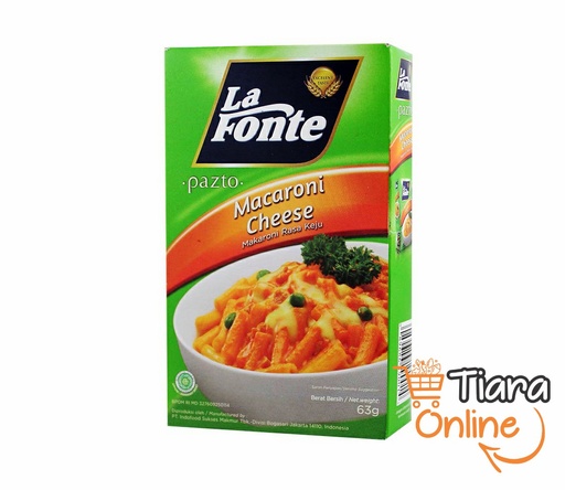 [1183365] LA FONTE - PRONTO MACARONI CHEESE : 63 GR