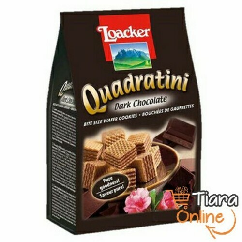 [1426362] LOACKER - QUADRATINI DARK CHOCO : 125 GR