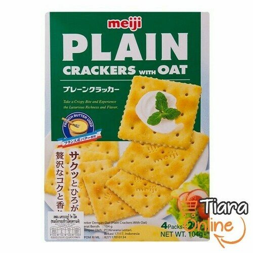 [1425738] MEIJI PLAIN CRACKERS WITH OAT : 104 GR