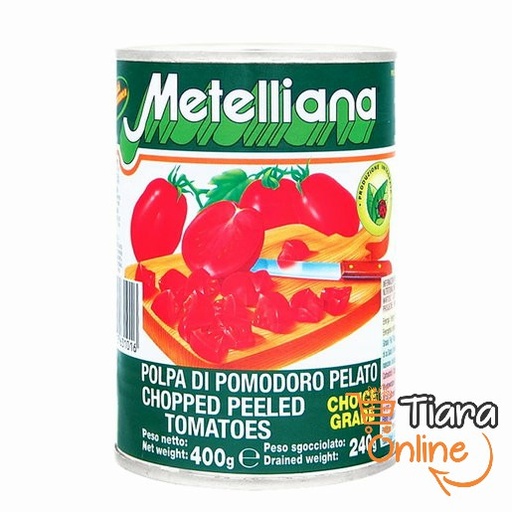 [1013863] METELLIANA - CHOPPED PEELED TOMATOES : 400 GR