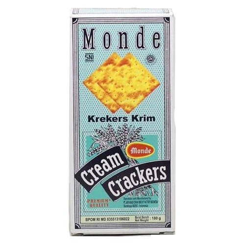 [1426431] MONDE - CREAM CRACKERS : 180 GR