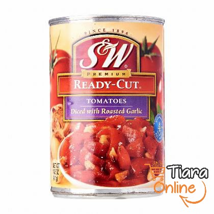 [1013838] S&W - TOMATOES DICED ROSTED GARLIC : 411 GR