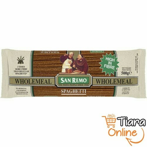 [1183887] SAN REMO - SPAGHETTI WHOLEMEAL : 500 GR