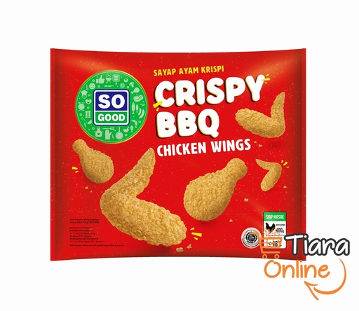 [1874607] SO GOOD - CRISPY BBQ CHICKEN WINGS : 400 GR