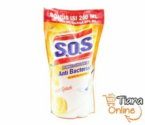 [0433189] SOS - PEMBERSIH LANTAI ORANGE SPLASH REF : 750 ML