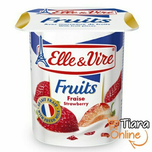 [1813043] ELLE & VIRE - YOGURT STRAWBERY : 125 GR 