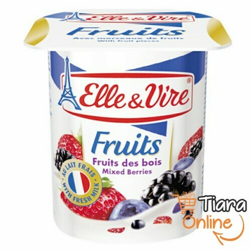 [1813014] ELLE & VIRE - YOGURT MIXED BERRY : 125 GR 